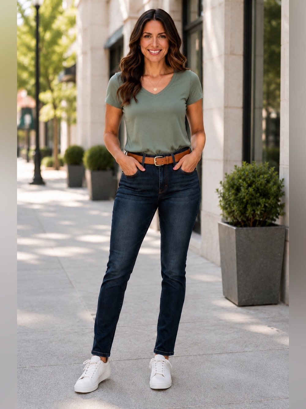 Judy Blue Slim Fit Dark Wash Stretch Jeans Women’s Size 13/31 Mid Rise Classic